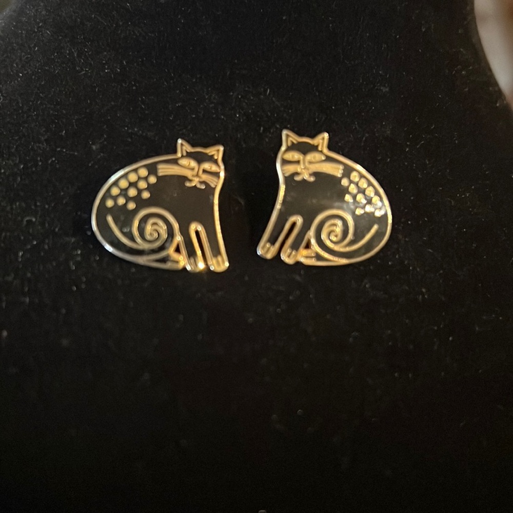 Laurel Burch Keshire Cat Earrings